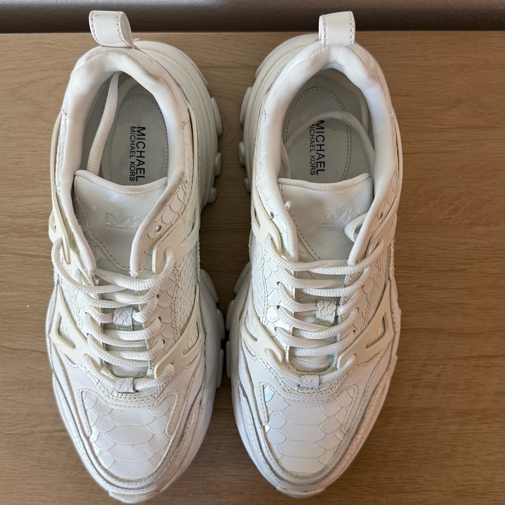 Michael Kors White Sneakers - Picture 2 of 4